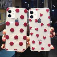 [สินค้าใหม่มีในสต็อก] เคสโทรศัพท์โปร่งใส Lovebay สำหรับ Iphone 13 12 11 14 Pro XR X 8 7 6S Plus 5G 2020ฝาหลังแบบใสลายหัวใจลายจุดรัก