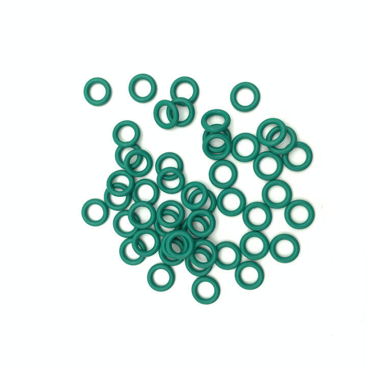 100pcs-green-fkm-fluorine-rubber-o-ring-cs-1-5mm-od-4-28mm-sealing-gasket-insulation-oil-high-temperature-resistance-green