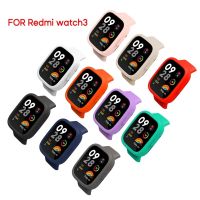 Shockproof Screen Protector Sleeve  Frame Silicone Housing Protective Cover Bumper-Shell for REDMI Watch 3 Watch Wires  Leads Adapters