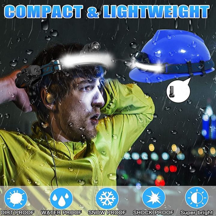 head-light-lamp-led-rechargeable-1000lumen-head-light-flashligh-with-motion-sensor-with-4-helmet-clip-for-camping-hiking