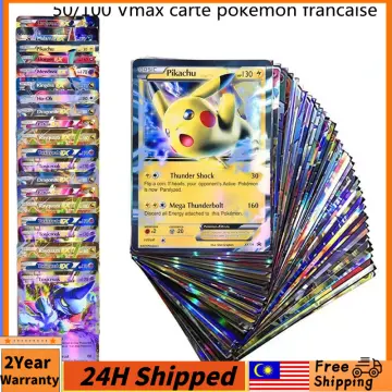 100Pcs GX Holographic Pokemon Cards in Portuguese Letter with