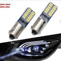 2x H6W Ba9s T4W รถไฟ LED CANBUS ไม่มีข้อผิดพลาดไฟจอดรถถอยหลัง24smd J28bio อ่านหนังสือภายในที่สว่างมาก