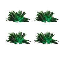 Approx. 200Pcs Dyed Decoration Rooster Cock Feather Green