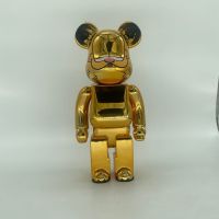 Bearbrick 400% Garfield รุนแรงหมีการ์ฟิลด์ทองโครเมี่ยมอินเทรนด์ตกแต่ง