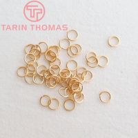 ﹍ (3654)10g 3x0.5MM 4x0.7MM 5x0.8MM 6x0.9MM 8x1.2MM 10x1.2MM 24K Gold Color Real Gold Color Jump Rings Split Rings High Quality