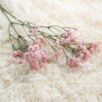60cm 90-HeadsBranch High Quality Artificial Babies Breath Silicon Flower Real Touch Diy Accessory