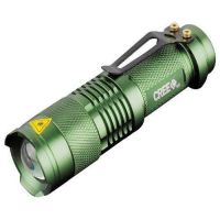 Mini led torch ไฟฉายจิ๋วแรงสูง สว่างจับใจ CREE 14500 รุ่น SK68 สามารถใช้ถ่าน AA สีเขียวเข้ม