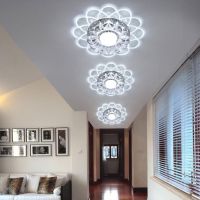 Modern Design Pendant Light Floweral Pattern Ceiling Lamp Energy Efficient LED Decor Light LED Crystal Ceiling Small Chandelier