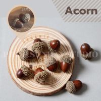 พร็อพ Acorn ลูกโอ๊ค ลูกโอ๊คใส่หมวก อุปกรณ์ประกอบการถ่ายสินค้า พร็อพถ่ายรูป สำหรับใช้ถ่ายรูป  1 ชิ้น