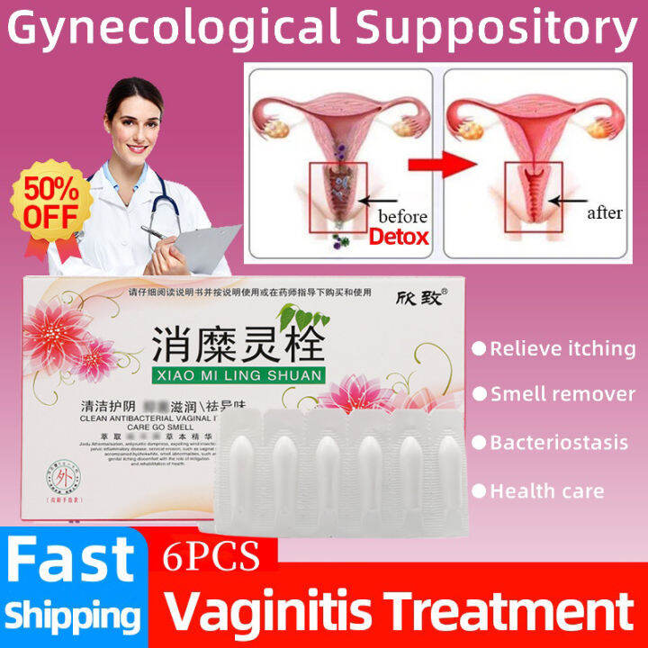 100 Authentic Gynecology Vaginal Suppository Yeast infection Medicine