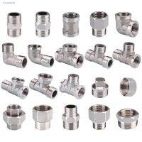 ✾✽✧ 1/2 3/4 BSP Female Male Thread Tee Type Reducing Stainless steel Elbow Butt joint adapter Adapter Coupler Plumbing fittings