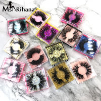 25MM Mink Lashes Vendors 102030 Pairs Fluffy Natural 5D False Eyelashes Box Package Custom Logo 3D Eyelash Extension Supplies