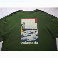 Patagonia เสื้อยืดฤดูร้อนสำหรับผู้หญิงและผู้ชาย,แบรนด์ทันสมัยอเมริกันพิมพ์ลายตัวอักษรภูเขา