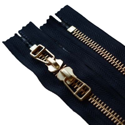 ﹊ↂ☬ 2pcs/Lot 8 30 To 75cm YKK Metal Zipper Repair O-shape Black Coffee Close End Fastener Leather Suitcase Handbag Sewing Accessory
