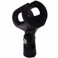 หัวสวมไมค์ Adjustable Portable audio Classical Black Plastic Microphone Mic Stand Holder Support (Intl)