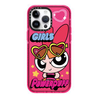 《KIKI》Original glitter CASE.TIFY powerpuff Phone Case for iphone 14 14pro 14promax 12 12ProMax 13promax 13 case High-end shockproof hard case Cute cartoon figure pattern iPhone 11 case Official New Design Style Blue Green Pink