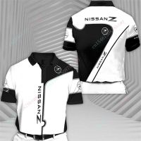 New Nissan Brand Mens Polo Shirts Casual Oversized T-Shirts Anime Breathable Graphic T-Shirts 3D Harajuku Mens Clothing