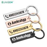 Customized Car Keychain Personalized Name Phone Number Keychain Custom Gift For Driver Men Boyfriend Anti-lost Luxury Keyring