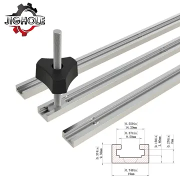 Aluminium Alloy 300-600mm T-Track T-Slot Miter Jig Tool For Woodworking  Router