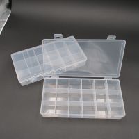 Hot Selling 18 Slots Clear Plastic Empty Storage Box For Nail Art Manicure Tools Jewelry Beads Display Storage Case Organizer Holder 21*11Cm