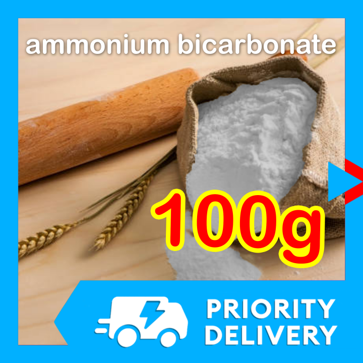 100g 99 Pure AMMONIUM BICARBONATE Food Grade Baker's Ammonia Amoniaco