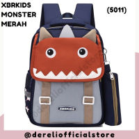 Tas KOREA Anak - Ransel Anak TK SD IMPORT FREE PENCIL CASE - UNICORN dan MONSTER LARGE Hagi 5011 - Dereli Official StoreTH