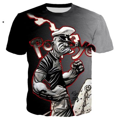 Popeye Fashion Mens t shirt New Arrival Trendy 3d T Shirt Crew-neck Summer Short Sleeve Tee Tops Men Male Harajuku T-Shirts