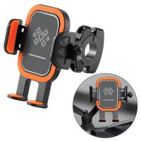 [HOT ZQQIUZWREKW 111] Universal Aluminium Alloy Bike Bicycle Phone Holder Motorcycle Rearview Mirror Cellphone Mount Scooter Moblie Phone Bracket Clips