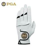 ★New★ American PGA golf gloves mens leather gloves all sheepskin Velcro non-slip super breathable