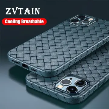 Luxury Weave Breathable Matte Silicone Grid Case for Apple iPhone