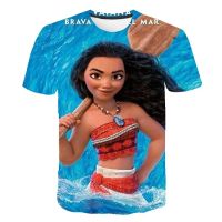 Moana Cute Girls T-Shirts Cartoon T Shirts For Girls Tshirts Childrens Clothing Kids Clothes Disney Series Tee Shirts Costumes