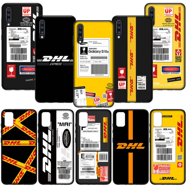 Silicone Che PE103 DHL Express Wallpaper Logo Yellow Ốp lưng Samsung Galaxy  A12 A71 A51 A21S