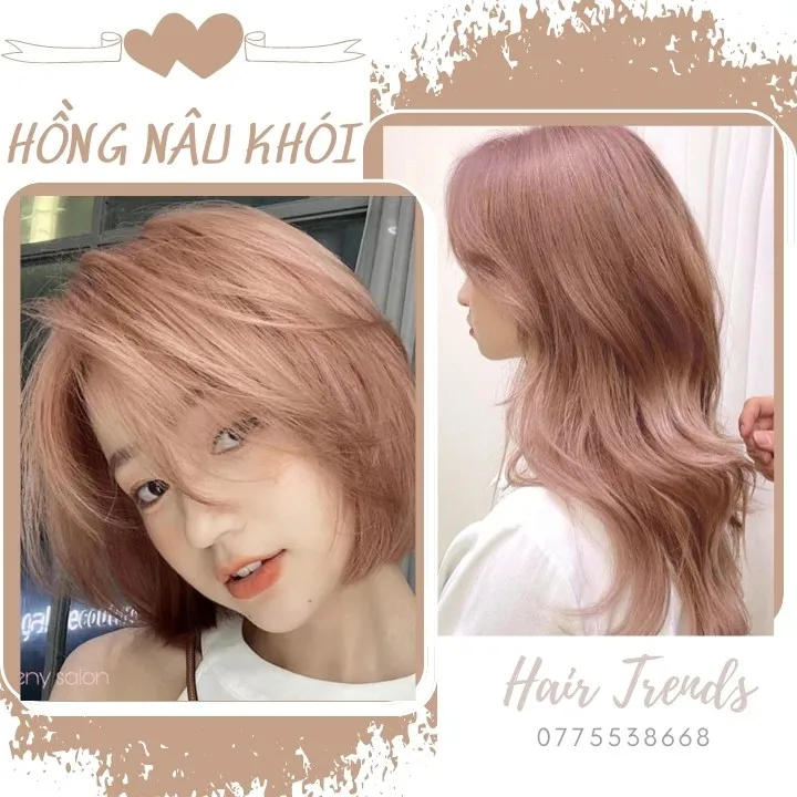 Thuốc nhuộm tóc HỒNG NÂU KHÓI: Nếu bạn đang tìm kiếm một lựa chọn thời thượng cho kiểu tóc mới của mình, thì đây chính là điều bạn cần. Thuốc nhuộm tóc HỒNG NÂU KHÓI sẽ giúp bạn có được một màu tóc độc đáo và không bao giờ lỗi thời. Xem qua các hình ảnh của chúng tôi để đảm bảo bạn sẽ có được một lựa chọn đẹp và hoàn hảo cho kiểu tóc của mình.