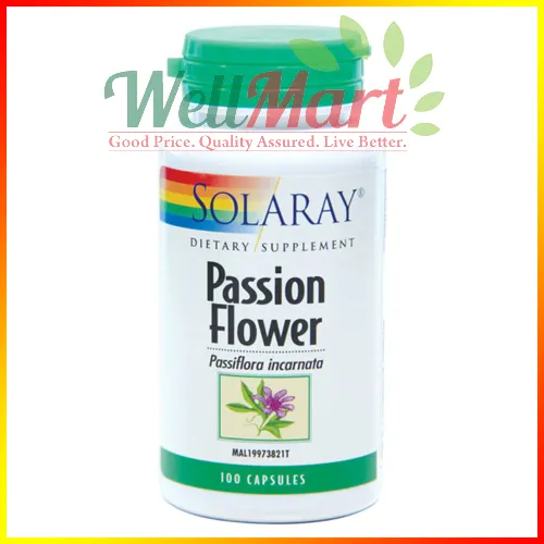 Solaray Passion Flower Capsules 100's Lazada