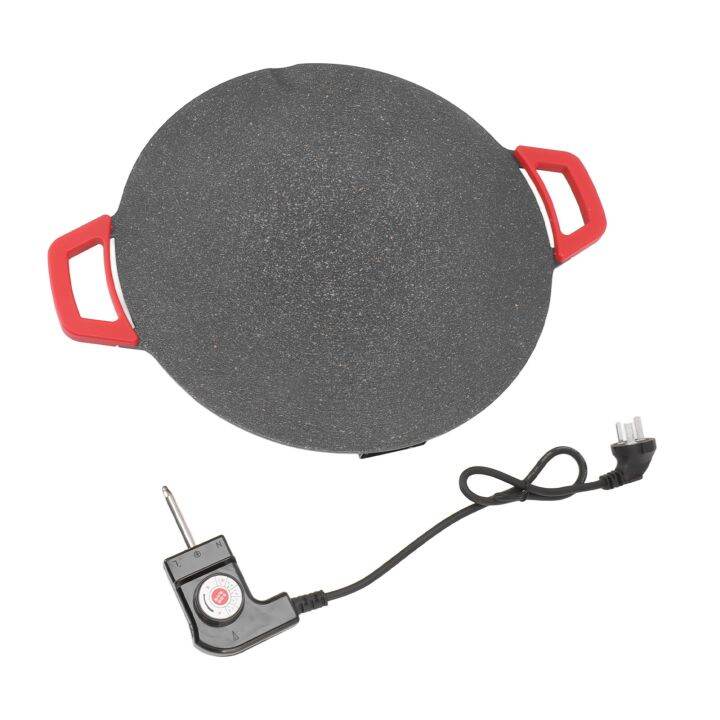 Korean Grill Pan Electric Round Comal BBQ Griddle Plate With Non Stick Coating AU Plug 220V