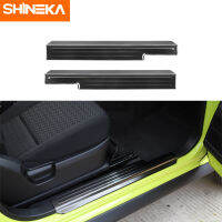 SHINEKA Car Door Sill Scuff Plate Guard Decoration Cover Accessories for Suzuki Jimny 2019 2020 2021 2022+