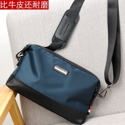 【MAY】 Mens Clutch Bag Oxford Canvas Shoulder Bag Mens Bag Casual Messenger Bag Multifunctional Small Backpack Handbag Trendy