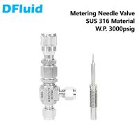 Metering Valve Needle Valve Angel Valve SUS 316 Flow Regulating 3000 psi 1/8 1/4 3/8 inch 3 6 8 mm Tube Fitting replace Swagelok