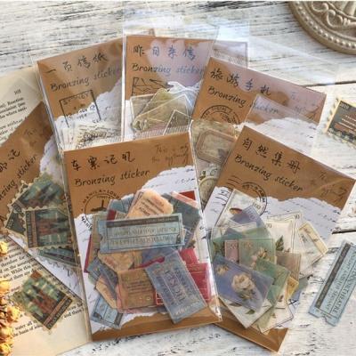 40pcs/pack Museum Stickers Scrapbooking Stick Label Diary Album Stationery Sticker