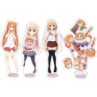 Anime Figures Himouto! Umaru-chan Standing Sign Keychain Cartoon Acrylic Stand Model Plate Desk Decor Keyring Otaku Teens Gift