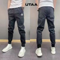 ™▧♝ Malbon 2023 Spring Men Golf Wear Fashion Golf Pants Luxury Men 39;s Golf Clothing Stretch Pants Horse Golf Wear Men Golf Trousers