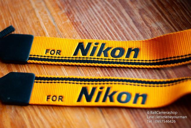 ขายสายคล้องคอ-nikon-สีเหลืองสด