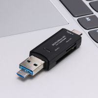 SD Card Reader USB3.0 3 in 1 OTG Memory Card Reader USB Type-C High-speed for TF/Mirco SD Flash Drive Adapter for Smartphone