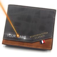 Short Men Wallets Slim Classic Coin Pocket Photo Holder Small Male Wallet Print Quality Card Holder Frosted Leather Men Purses Wallets