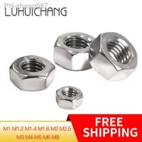 LUHUICHANG m1 m1.2 m1.4 m1.6 m2 m2.5 m3 m4 m5 m6 or m8 (20pcs) Stainless Steel Metric Thread Hex Nut Hexagon Nuts Metric Nut