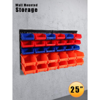 ส่งฟรี กล่องเก็บของติดผนัง ชุดแผงอะไหล่ห้องช่าง แบบ 30 ช่อง Wall Mounted Storage ชั้นเก็บเครื่องมือ ตู้เก็บเครื่อง แผงเก็บเครื่องมือ กล่องน็อต