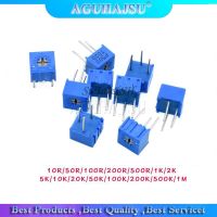 10pcs 3362P 101 201 501 102 202 502 103 203 503 104 204 504 105 Trimpo Trimmer Potentiometer 3362 500R 1K 2K 5K 10K 20K 50K 100K WATTY Electronics