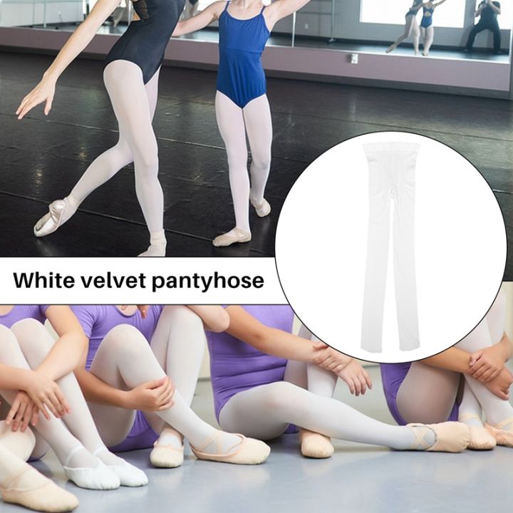 white-tender-solid-color-velvet-pantyhose-for-women
