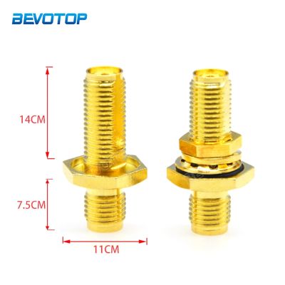 Waterproof SMA Female Jack to SMA Female Bulkhead Straight Adapter for Raido Antenna 50 Ohm RF Connector 10pcs/Lot Electrical Connectors