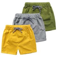 【CC】 Boy Pants Kids Clothing Children Trousers for Baby Boys Shorts solid beach loose yellow green cheap cool